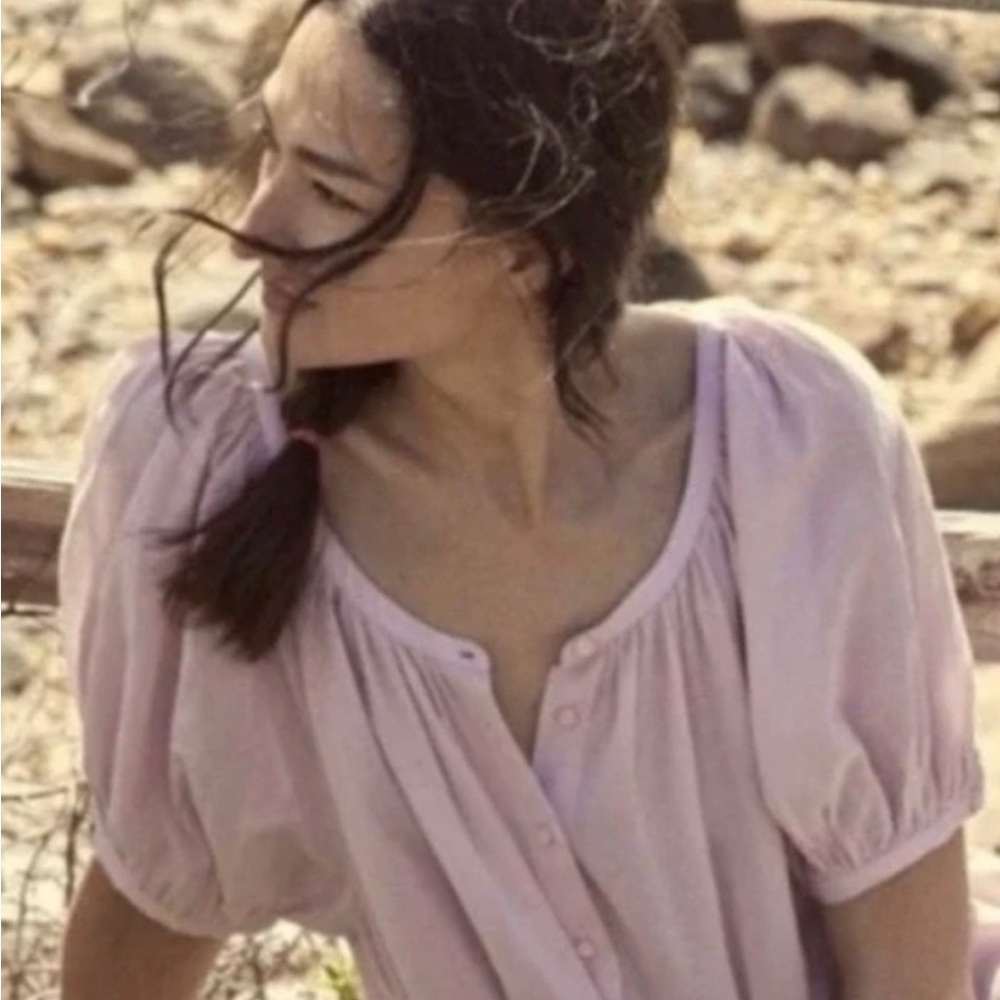 Doen June Top in Wisteria
